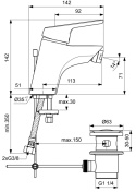 IDEALSTANDARD Cerasprint Bateria bidetowa stojąca - B9565