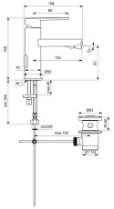 IDEALSTANDARD Gio Bateria bidetowa stojąca - B0620