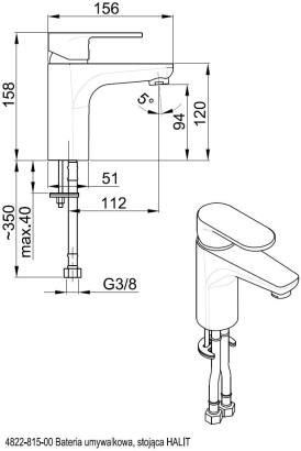 KFA HALIT Bateria umywalkowa - 4822-815-00