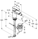 KLUDI Objekta Jednouchwytowa bateria bidetowa DN 15 - 324160575