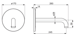 ORAS Electra 6621C Element natynkowy do baterii umywalkowej, 12V