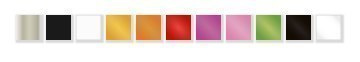 TRES STUDY COLORS Bateria umywalkowa w kolorze ZIELONY - 26230801TVED