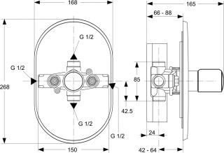 IDEALSTANDARD MELANGE Termostat centralny - A4286