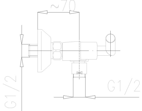 KFA HARMONIC Bateria dwuuchwytowa, natryskowa - 346-020-00