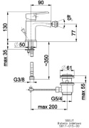 KFA SEELIT Bateria bidetowa - 5817-015-00