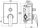 VALVEX SIGMA bateria wannowo-natryskowa podtynkowa- 2456170