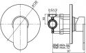 VALVEX TUBE Bateria natryskowa podtynkowa- 2454870