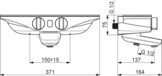 ORAS Esteta Wellfit 7542U-15 Bateria wannowo-natryskowa, 6 V