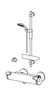 ORAS Optima 7196U Bateria natryskowa z prysznicem