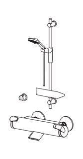 ORAS Optima 7197U Bateria wannowo-natryskowa z prysznicem