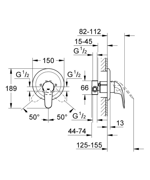 GROHE SWIFT jednouchwytowa bateria prysznicowa- 23269000