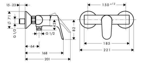 HANSGROHE Focus Jednouchwytowa bateria prysznicowa- 31960000