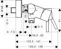 HANSGROHE Talis Jednouchwytowa bateria prysznicowa- 32640000