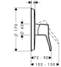 HANSGROHE Metris Classic Jednouchwytowa bateria prysznicowa- 31676000