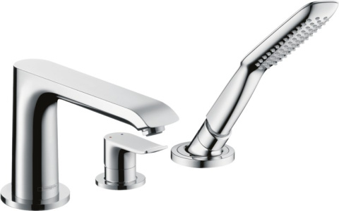 HANSGROHE Metris 3-otworowa jednouchwytowa bateria na brzeg wanny- 31190000