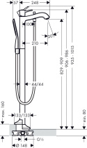 HANSGROHE Metropol Classic Jednouchwytowa bateria wannowa- 31445000