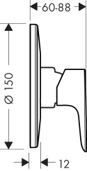 HANSGROHE Talis E Jednouchwytowa bateria prysznicowa- 71766000