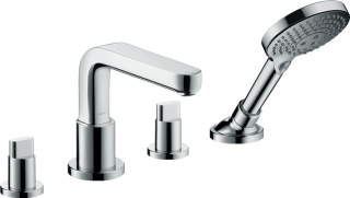 HANSGROHE Metris S 4-otworowa bateria na brzeg wanny, wylewka 17,1 cm- 31446000