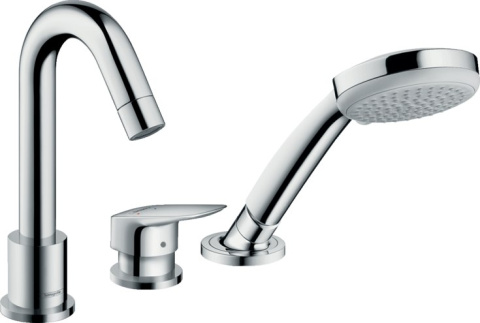 HANSGROHE Logis 3-otworowa jednouchwytowa bateria na brzeg wanny- 71310000