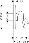 HANSGROHE Talis S Jednouchwytowa bateria prysznicowa- 32675000