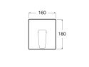 ROCA Thesis Element zewnętrzny baterii wannowej lub natryskowej- A5A2B50C00