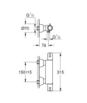 GROHE GROHTHERM SPECIAL bateria prysznicowa z termostatem, DN 15- 34667000