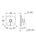 GROHE GRANDERA jednouchwytowa bateria prysznicowa- 19932000