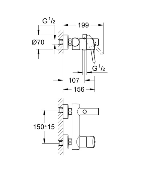 GROHE CONCETTO jednouchwytowa bateria wannowa- 32211001