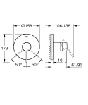 GROHE ESSENCE jednouchwytowa bateria prysznicowa- 24057001