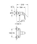 GROHE EUROECO SPECIAL jednouchwytowa bateria prysznicowa- 32780000