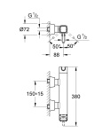 GROHE GRANDERA jednouchwytowa bateria prysznicowa- 23316IG0