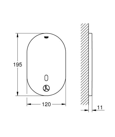 GROHE EUROSMART COSMOPOLITAN E BLUETOOTH elektroniczna bateria prysznicowa na podczerwień- 36415000