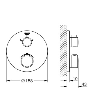 GROHE GROHTHERM termostatyczna bateria prysznicowa- 24076000