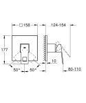 GROHE EUROCUBE jednouchwytowa bateria prysznicowa- 24061000