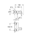 GROHE CONCETTO jednouchwytowa bateria prysznicowa- 32210001