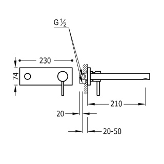 TRES ALPLUS Bateria podtynkowa- 20320002