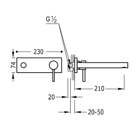 TRES ALPLUS Bateria podtynkowa- 20320002