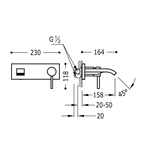 TRES ALPLUS Bateria podtynkowa- 20326010