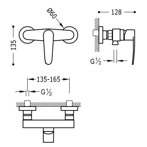 TRES FLAT-TRES Bateria natryskowa- 20416701