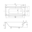 BESCO OPTIMA wanna prostokątna 150x70 #OPTIMA WANNA 150x70