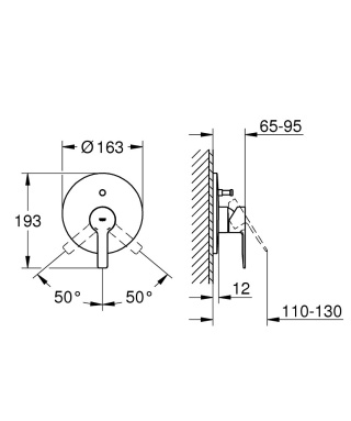 GROHE LINEARE jednouchwytowa bateria wannowa- 19297001