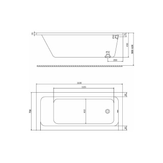 KOŁO MODO wanna z powłoką antislide 160x70cm - XWP1160101