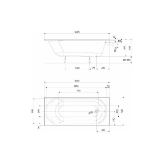 KOŁO OPAL PLUS wanna powłoką antislide 160x70cm - XWP1260101