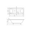 ROCA VITA prostokątna wanna akrylowa- 170x75cm - A24T066000