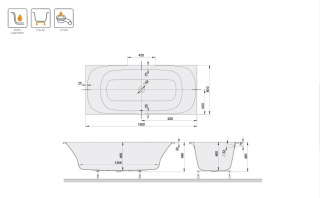 SANPLAST WP/LOFT+STW wanna 180x80cm 610-500-0160-01-000