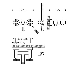 TRES BIMAX-TRES Bateria wannowa- 163874