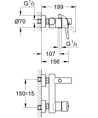 GROHE CONCETTO jednouchwytowa bateria wannowa-32211001