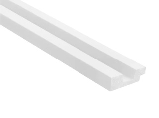 MARDOM DECOR L0101L Lewe zakończenie lameli Białej – kolekcja Stretto – 270 cm – do malowania