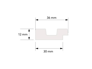 MARDOM DECOR L0102LT Lewe Zakończenie Lameli Dąb Jasny – kolekcja Stretto – 200 cm