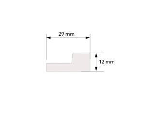 MARDOM DECOR L0102R Prawe Zakończenie Lameli Dąb Jasny – kolekcja Stretto – 270 cm